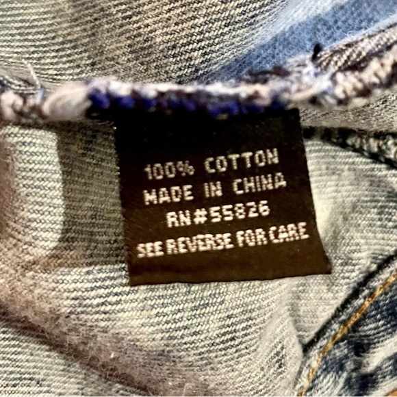 Blue Identity Denim Vest Womens Size Small - Picture 7 of 9